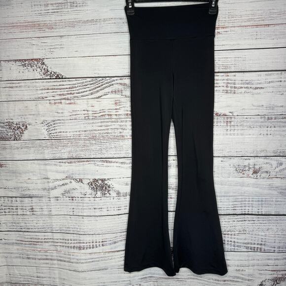 Zyia Active Black Flare Leg Legging Pants High Rise 0 - Picture 1 of 3